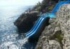 Water Slide into the Sea in Italy – Looks Awesome